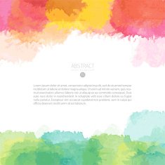 Vector watercolor template N153