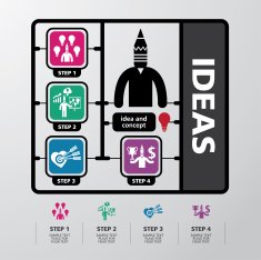 template modern info-graphic design for business N4