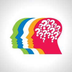 silhouette of a question mark with human head N3