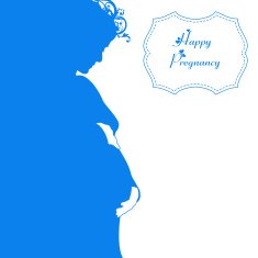 Happy pregnancy vector background N2