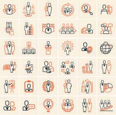 people icons outline