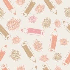 Seamless pattern with pencils N2