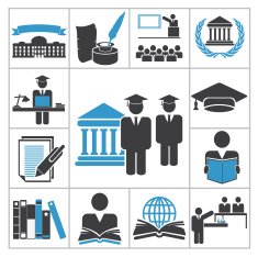 High education icons