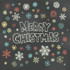 Christmas Blackboard design N2
