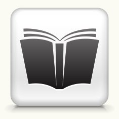 Square Button with Book interface icon N2