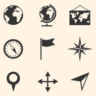 Vector Set of Geography Icons N15