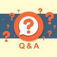 flat design concept of Q&amp;A N2