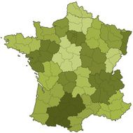 France regions and departments