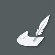 inkwell pen design element