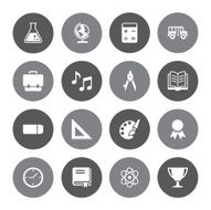 Grey Vector Education - 16 Icons