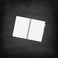 Blank Notebook on Blackboard - Chalkboard N2