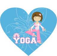 Cute Yoga Girl Illustration N25