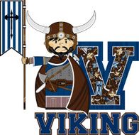 Viking with Banner Learning Letter V N5