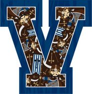 Viking with Banner Learning Letter V N8