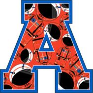 Cute Astronaut Learning Letter A N30