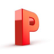 3d red letter P N6