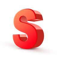 3d red letter S N4