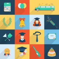 Set of Graduation Celebration Education Elements N2