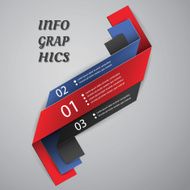 Paper Ribbons Infographics Design N4