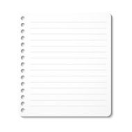 Notebook paper sheet