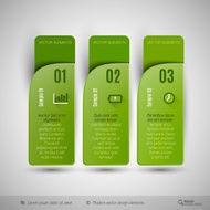 Vector tabs as design elements for business layouts N22
