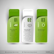 Vector tabs as design elements for business layouts N23