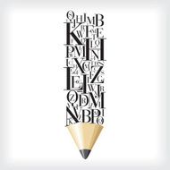 alphabetical pencil N2