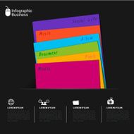 Folder document business infographic