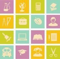 Education icons N253