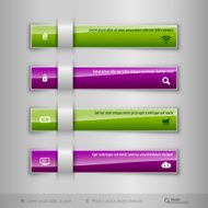 Modern business tabs - template for web design or N3
