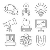 Physics Science Icons N4