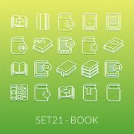Outline icons thin flat design modern line stroke style N18