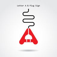 Creative letter A icon abstract logo design
