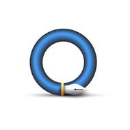 Icon of stylized writing pen on white background