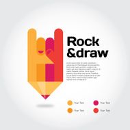 Pencil with cool gesture