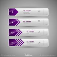 Modern tabs as design elements Business symbols N37