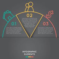 Infographic elements semicircle N4