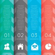 Infographic vertical sequence