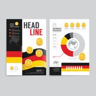 Vector brochure flyer magazine cover booklet poster design N4