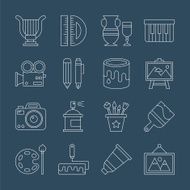 art line icon set N7