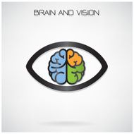 left and right brain eye symbol