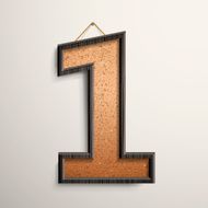 3d wooden frame cork board number 1