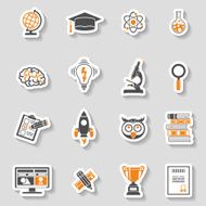 Education Icon Sticker Set N2