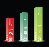 infographic template Modern box Design Minimal style N4