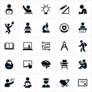 Higher education icons N6
