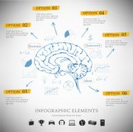 Vector infographic report template N2
