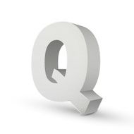 white letter Q N2
