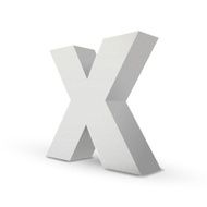 white letter X N2
