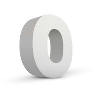 white letter O