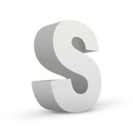 white letter S N2
